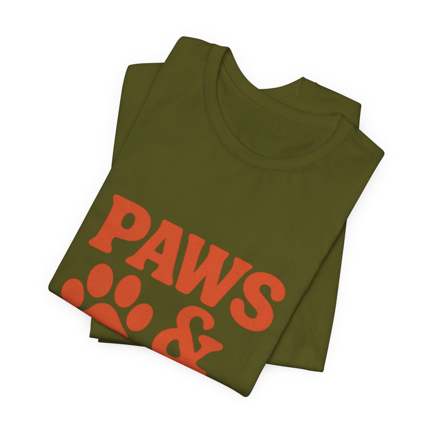 Paws and Chill Pet Lovers Unisex Jersey Short Sleeve Tee T-shirt