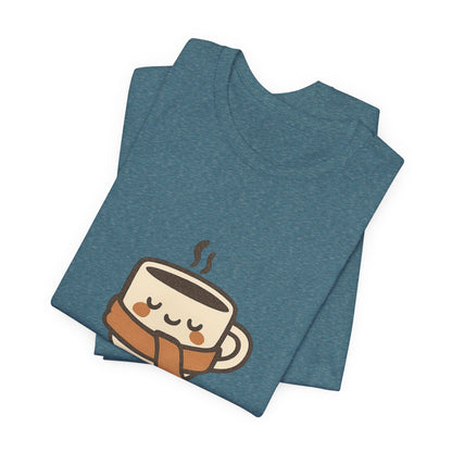 Warm Me Up Coffee Cup Unisex Jersey Short Sleeve Tee T-shirt