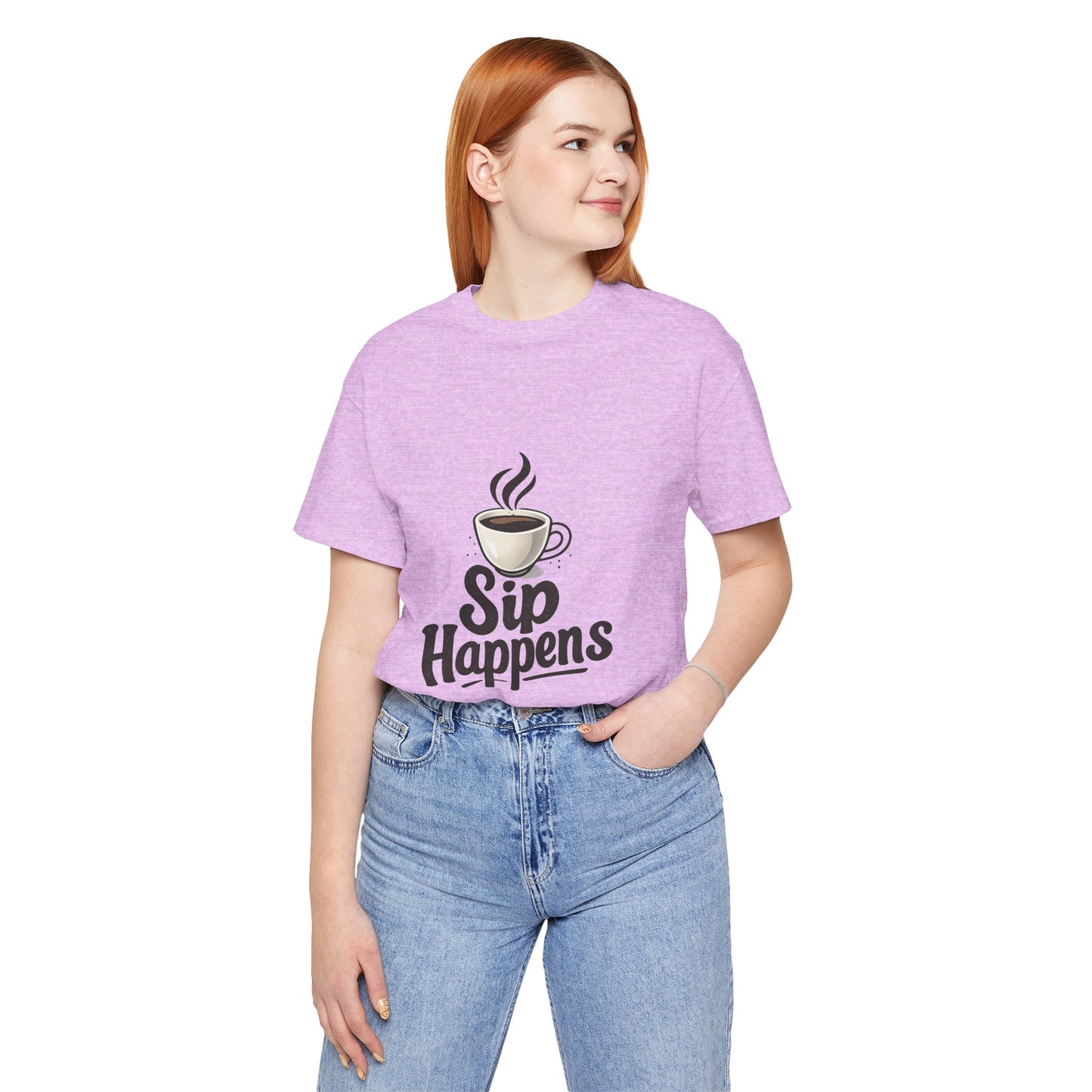 Sip Happens Coffee Cup Unisex Jersey Short Sleeve Tee T-shirt