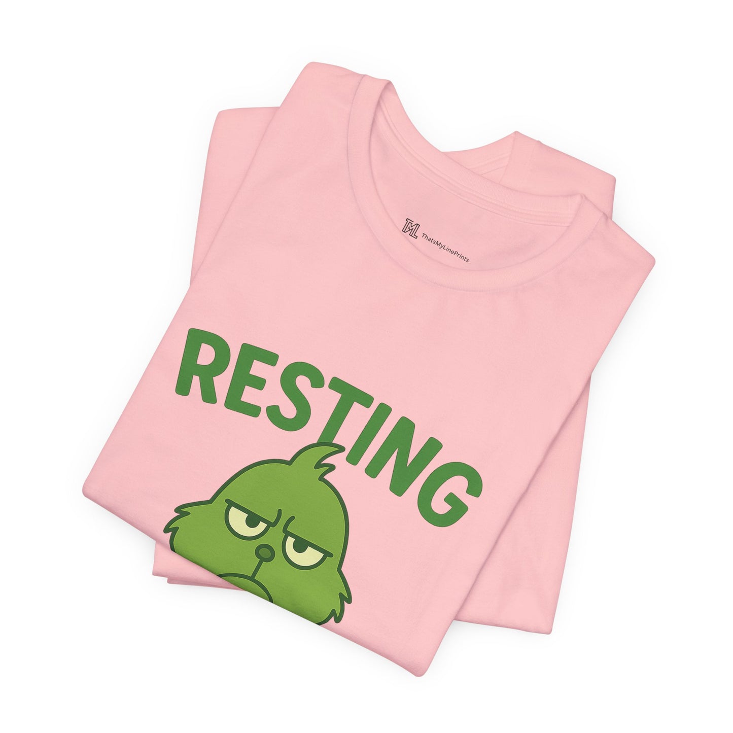Gringe Resting Face Christmas Unisex Jersey Short Sleeve Tee T-shirt