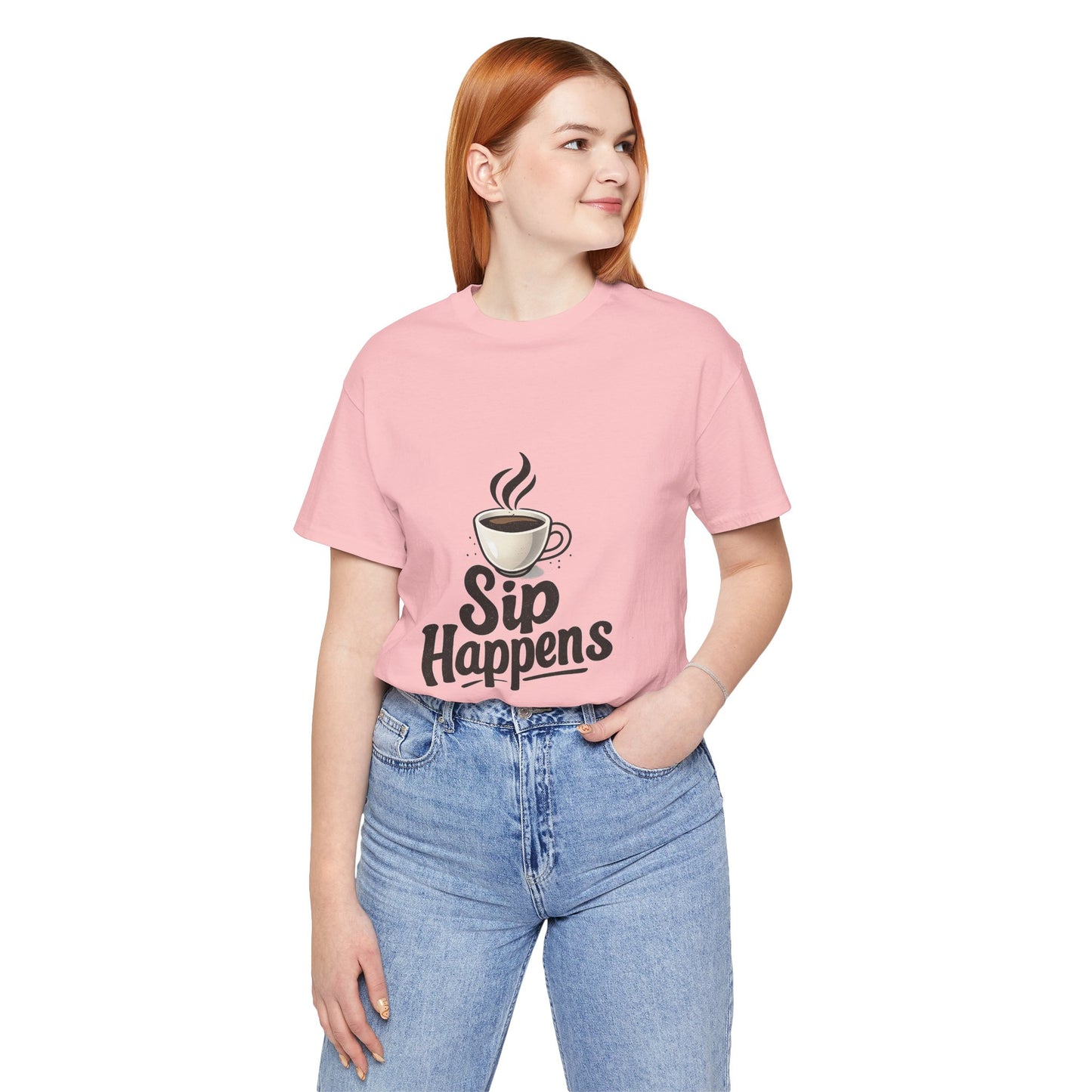 Sip Happens Coffee Cup Unisex Jersey Short Sleeve Tee T-shirt