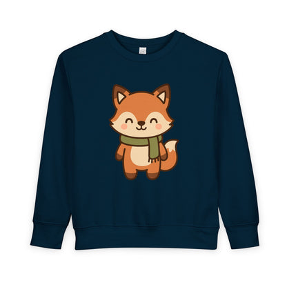 Christmas Foxy Scarf Toddler Sweatshirt