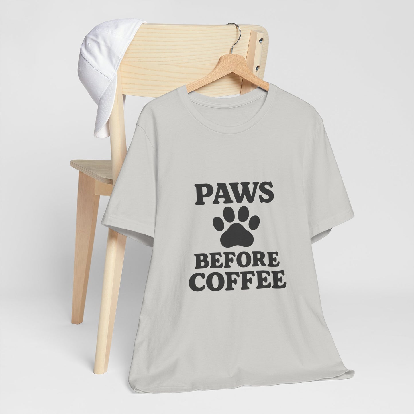 Paws Before Coffee Unisex Jersey Short Sleeve Tee T-shirt