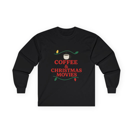 Coffee & Christmas Movies Unisex Ultra Cotton Long Sleeve Tee