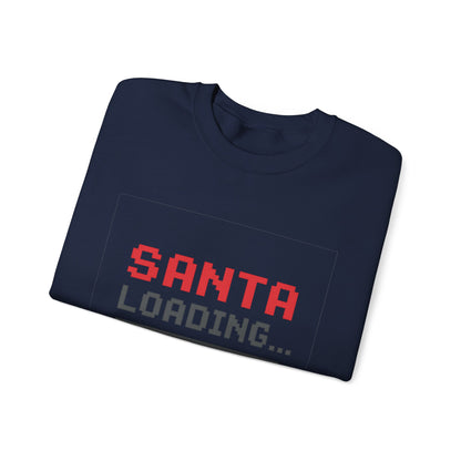 Santa Loading Bar Christmas Unisex Heavy Blend™ Crewneck Sweatshirt