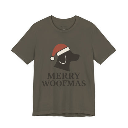 Merry Woofmas Christmas Unisex Jersey Short Sleeve Tee T-shirt