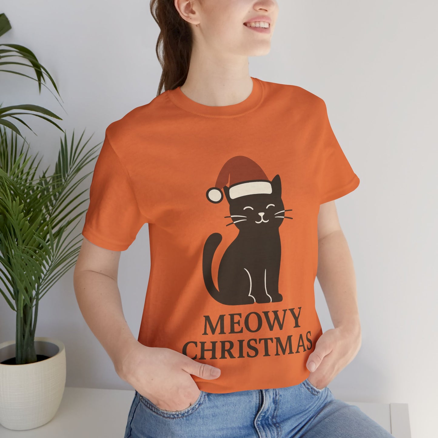 Meowy Christmas Unisex Jersey Short Sleeve Tee T-shirt