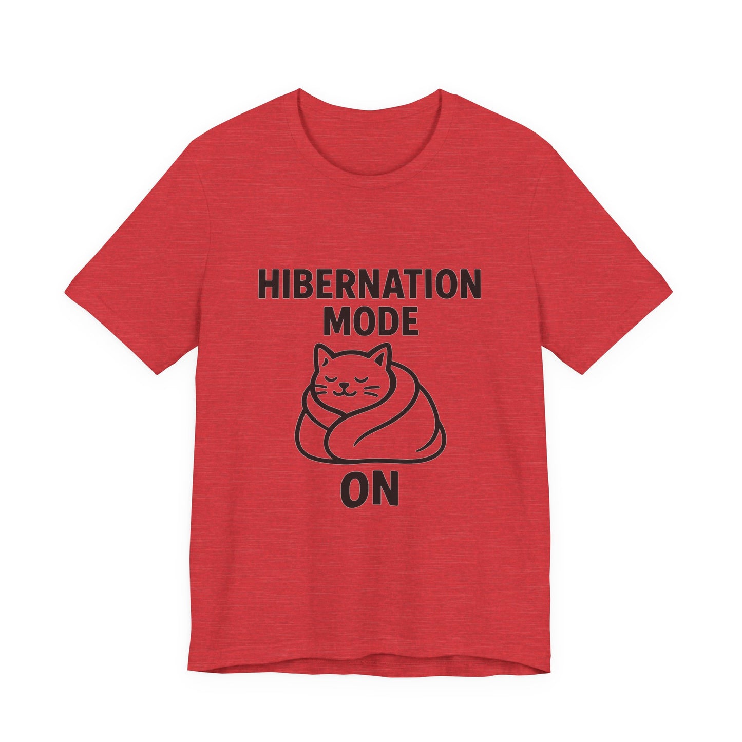 Hibernation Mode On Cat Unisex Jersey Short Sleeve Tee T-shirt