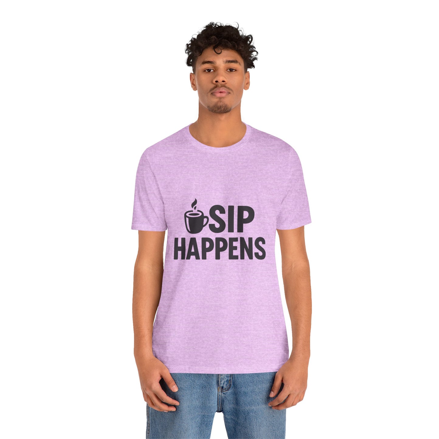 Sip Happens Minimal Edition Unisex Jersey Short Sleeve Tee T-shirt