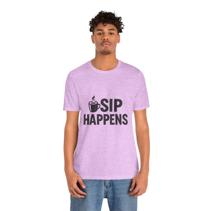Sip Happens Minimal Edition Unisex Jersey Short Sleeve Tee T-shirt