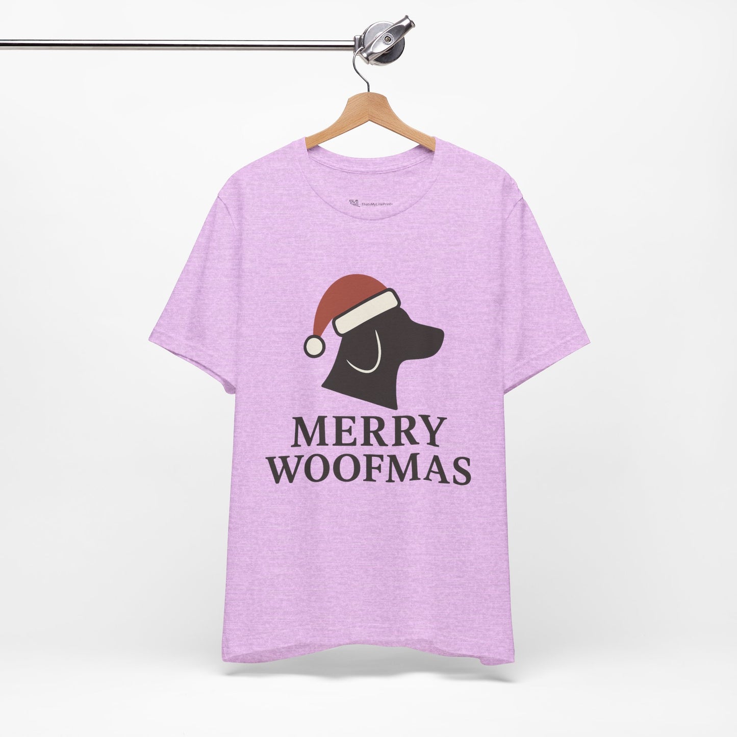 Merry Woofmas Christmas Unisex Jersey Short Sleeve Tee T-shirt