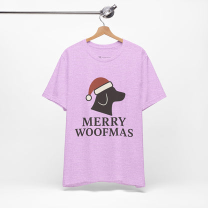 Merry Woofmas Christmas Unisex Jersey Short Sleeve Tee T-shirt