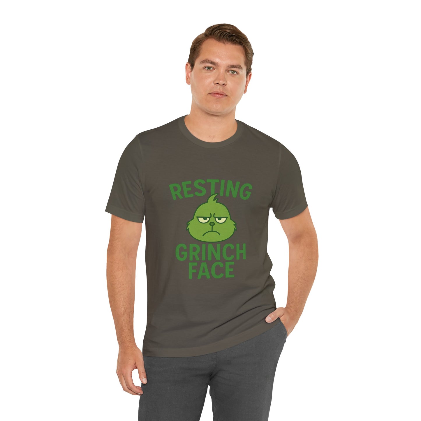 Gringe Resting Face Christmas Unisex Jersey Short Sleeve Tee T-shirt