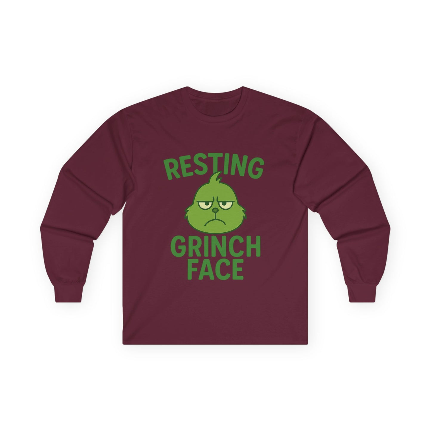 Gringe Face Christmas Unisex Ultra Cotton Long Sleeve Tee T-shirt