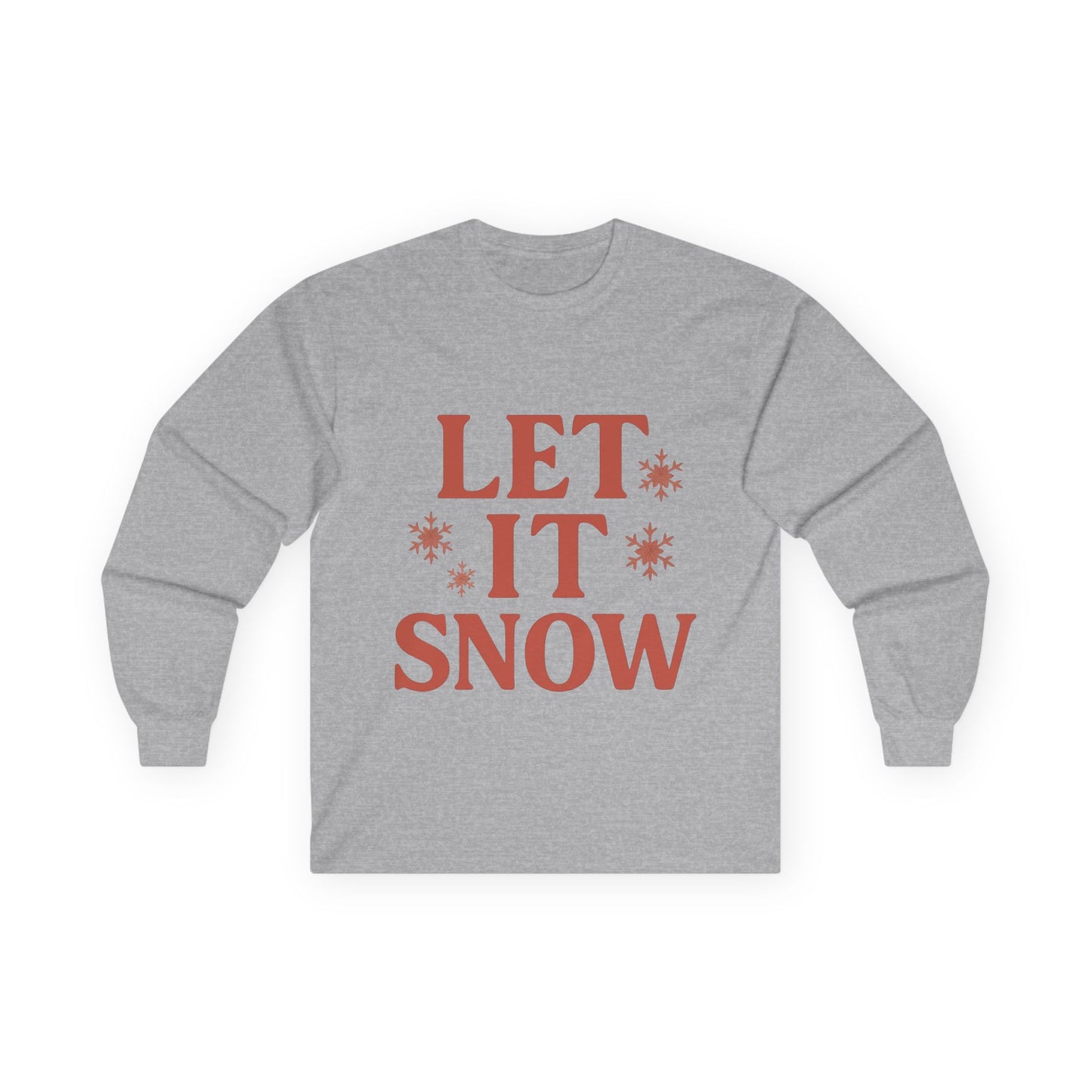 Let It Snow Christmas Unisex Ultra Cotton Long Sleeve Tee T-shirt