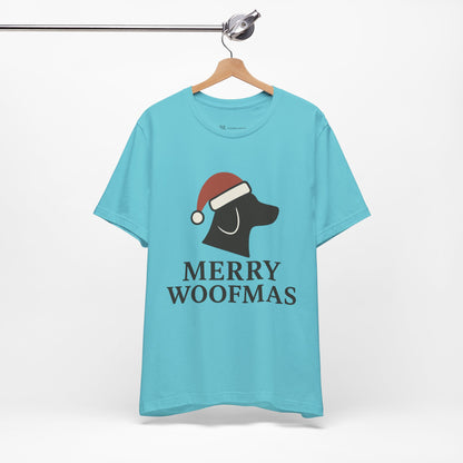 Merry Woofmas Christmas Unisex Jersey Short Sleeve Tee T-shirt