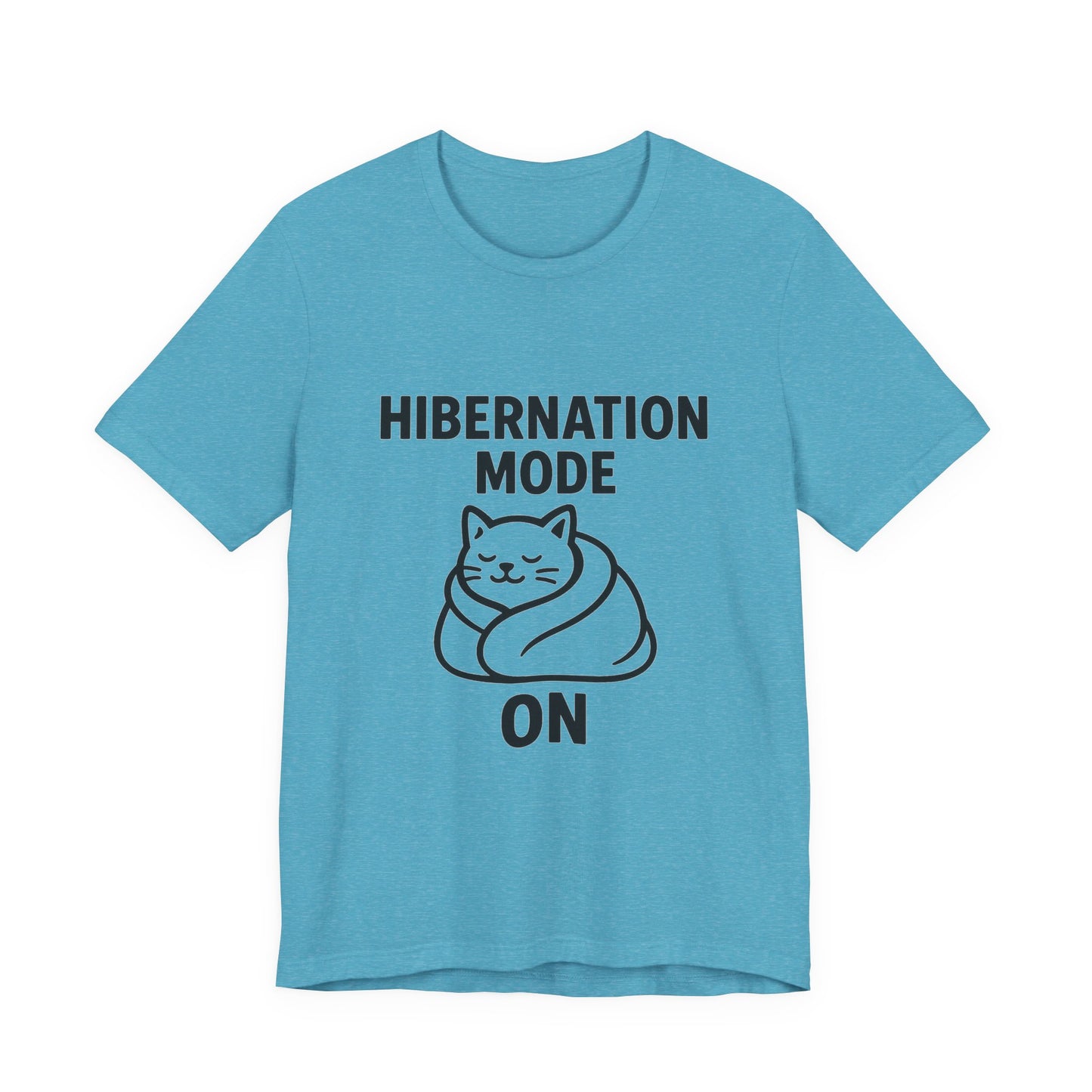 Hibernation Mode On Cat Unisex Jersey Short Sleeve Tee T-shirt