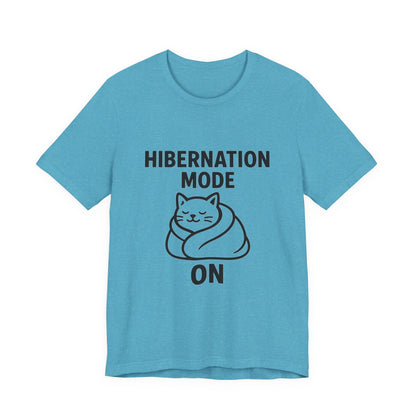 Hibernation Mode On Cat Unisex Jersey Short Sleeve Tee T-shirt