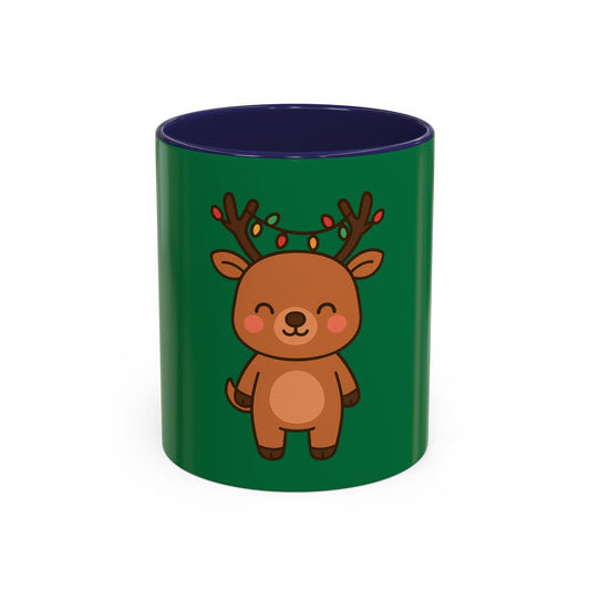 Christmas Gift Reindeer With Lights Festive Mug 11oz