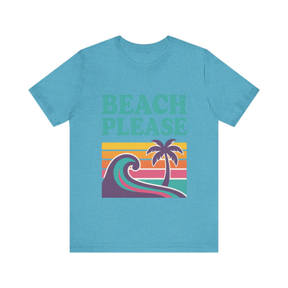 Beach Please Palm Trees Unisex Short Sleeve Tee T-shirt
