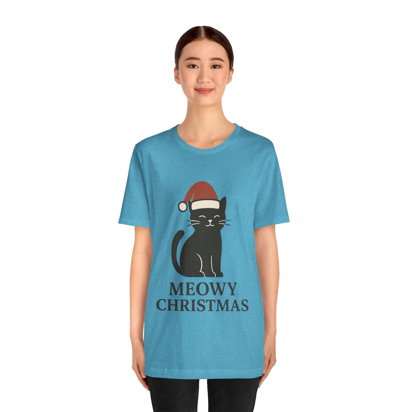 Meowy Christmas Unisex Jersey Short Sleeve Tee T-shirt