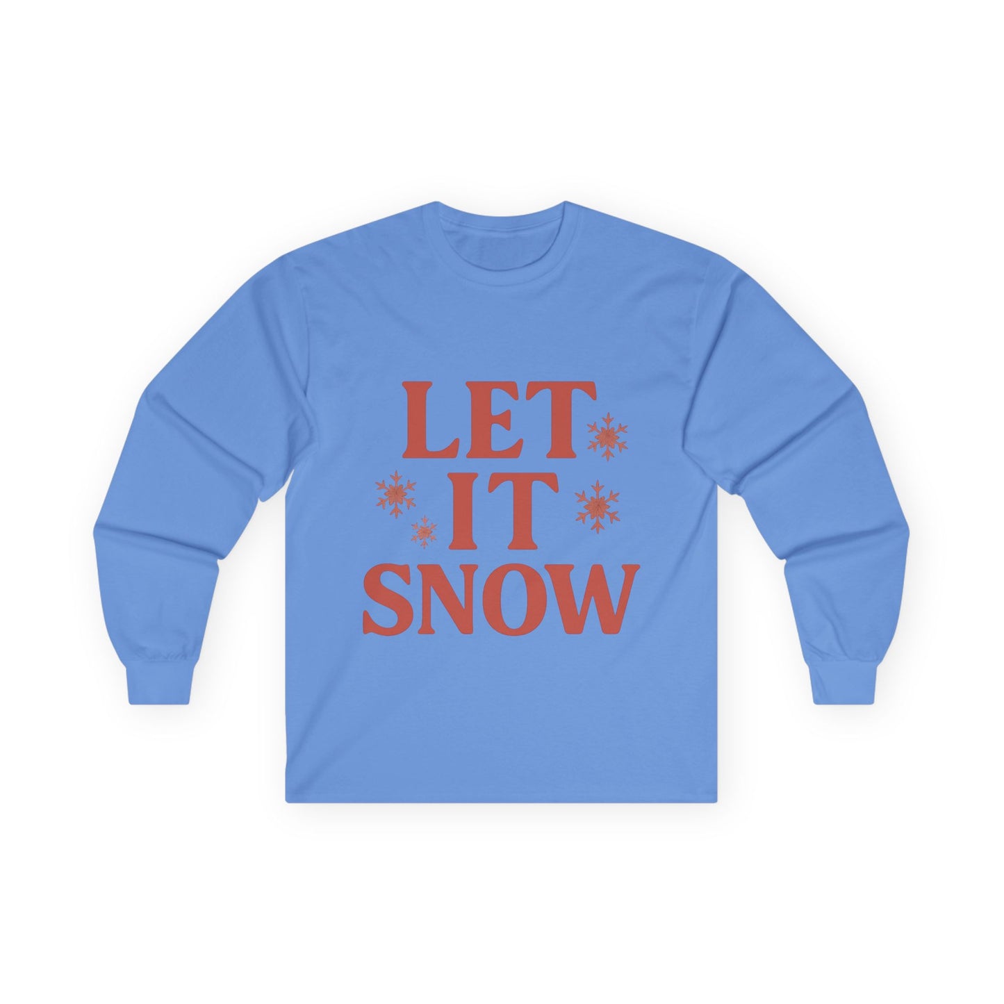 Let It Snow Christmas Unisex Ultra Cotton Long Sleeve Tee T-shirt