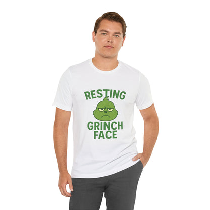 Gringe Resting Face Christmas Unisex Jersey Short Sleeve Tee T-shirt