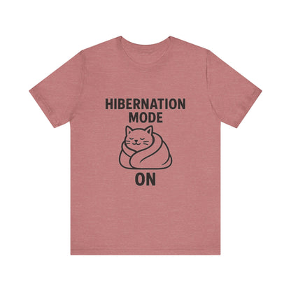Hibernation Mode On Cat Unisex Jersey Short Sleeve Tee T-shirt