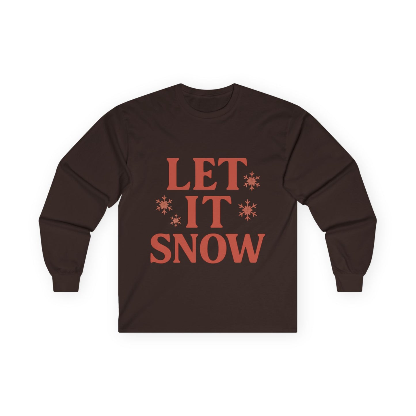 Let It Snow Christmas Unisex Ultra Cotton Long Sleeve Tee T-shirt