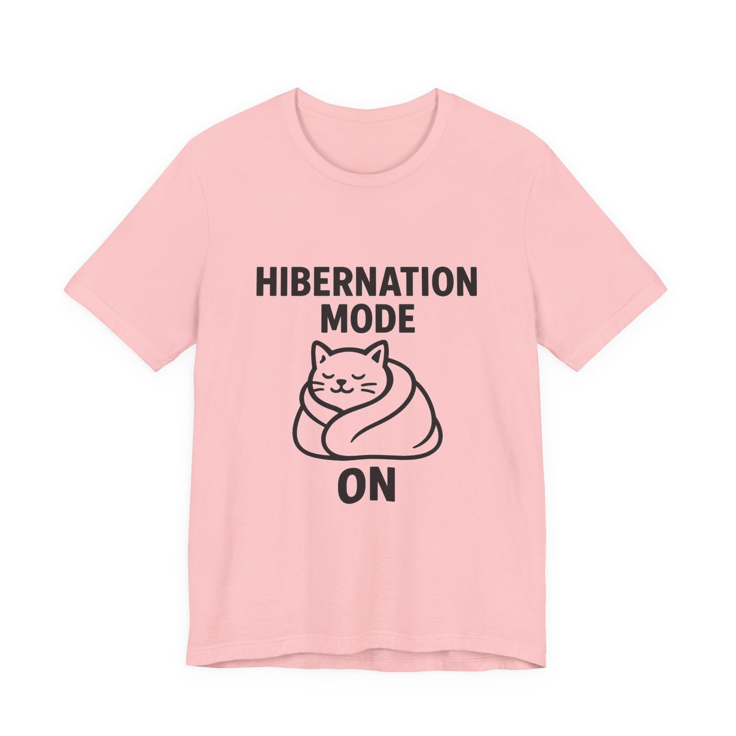 Hibernation Mode On Cat Unisex Jersey Short Sleeve Tee T-shirt