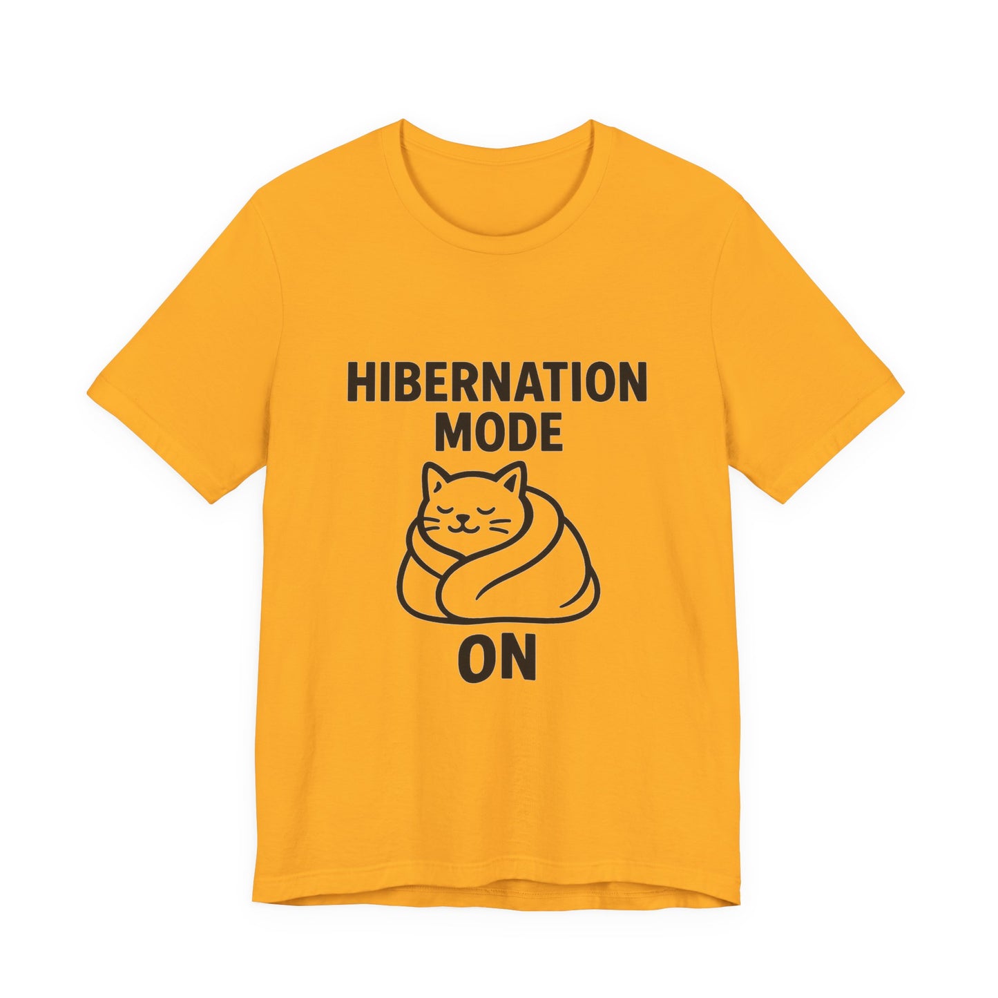 Hibernation Mode On Cat Unisex Jersey Short Sleeve Tee T-shirt