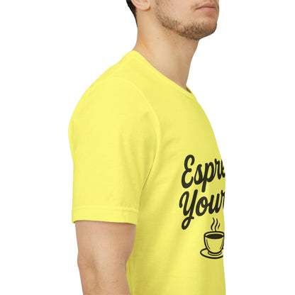 Espresso Yourself Coffee Cup Illustrated Unisex Jersey Short Sleeve Tee T-shirt