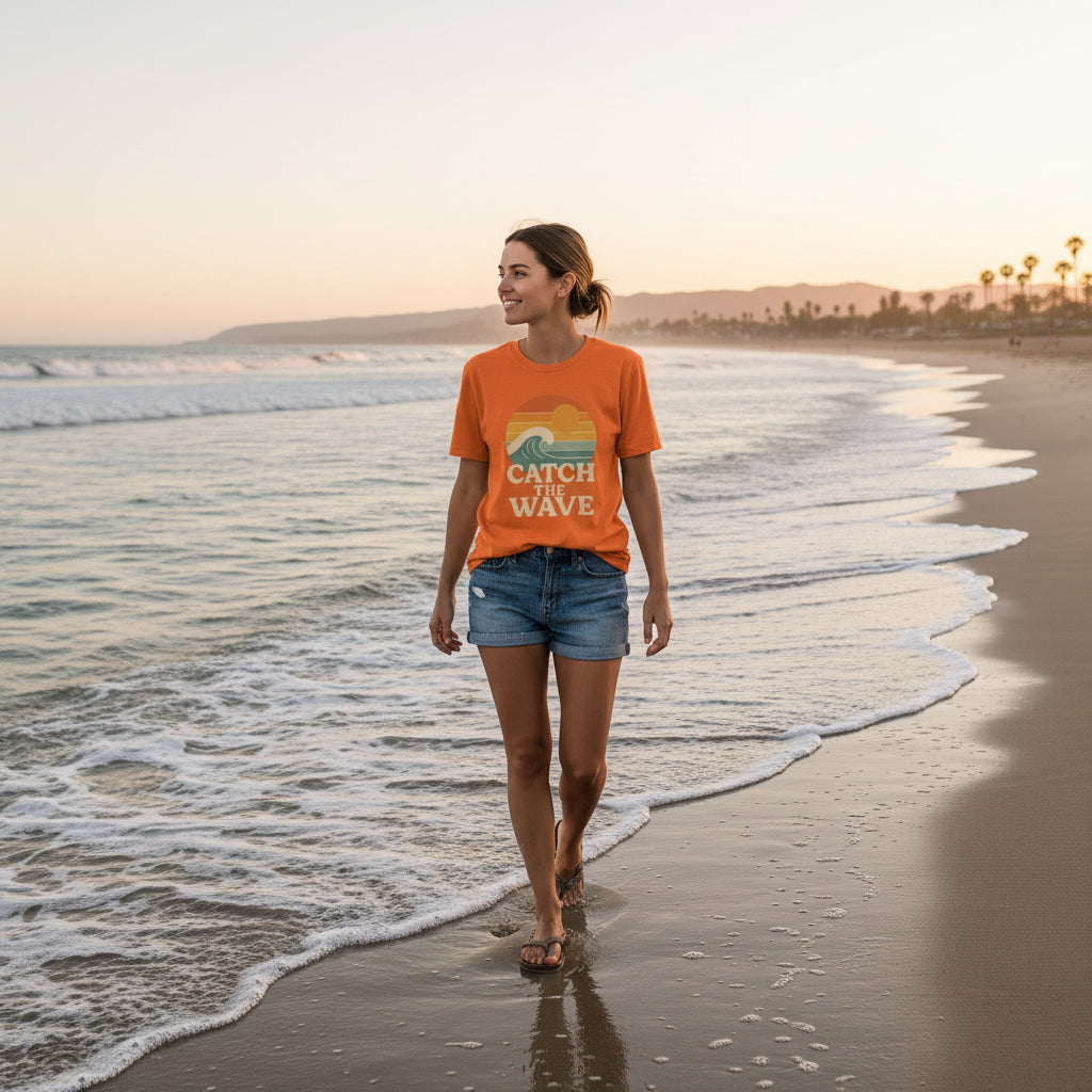 Catch The Wave Unisex Short Sleeve T-shirt Various Colors