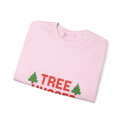 Tree Hugger Christmas Unisex Heavy Blend™ Crewneck Sweatshirt