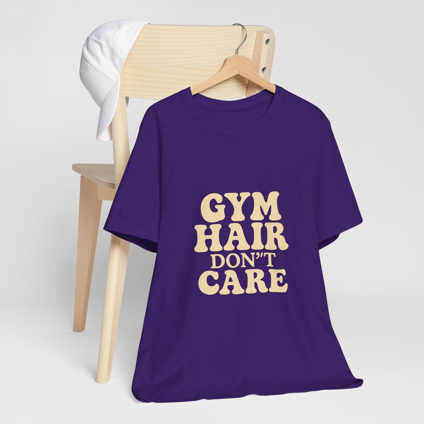 Gym Hair Don't Care Unisex Jersey Short Sleeve Tee T-shirt