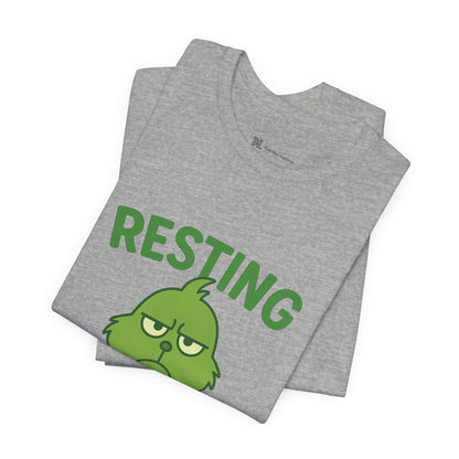 Gringe Resting Face Christmas Unisex Jersey Short Sleeve Tee T-shirt
