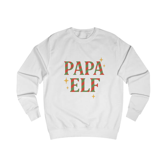 Christmas Family Photo Papa Elf Unisex Sweatshirt