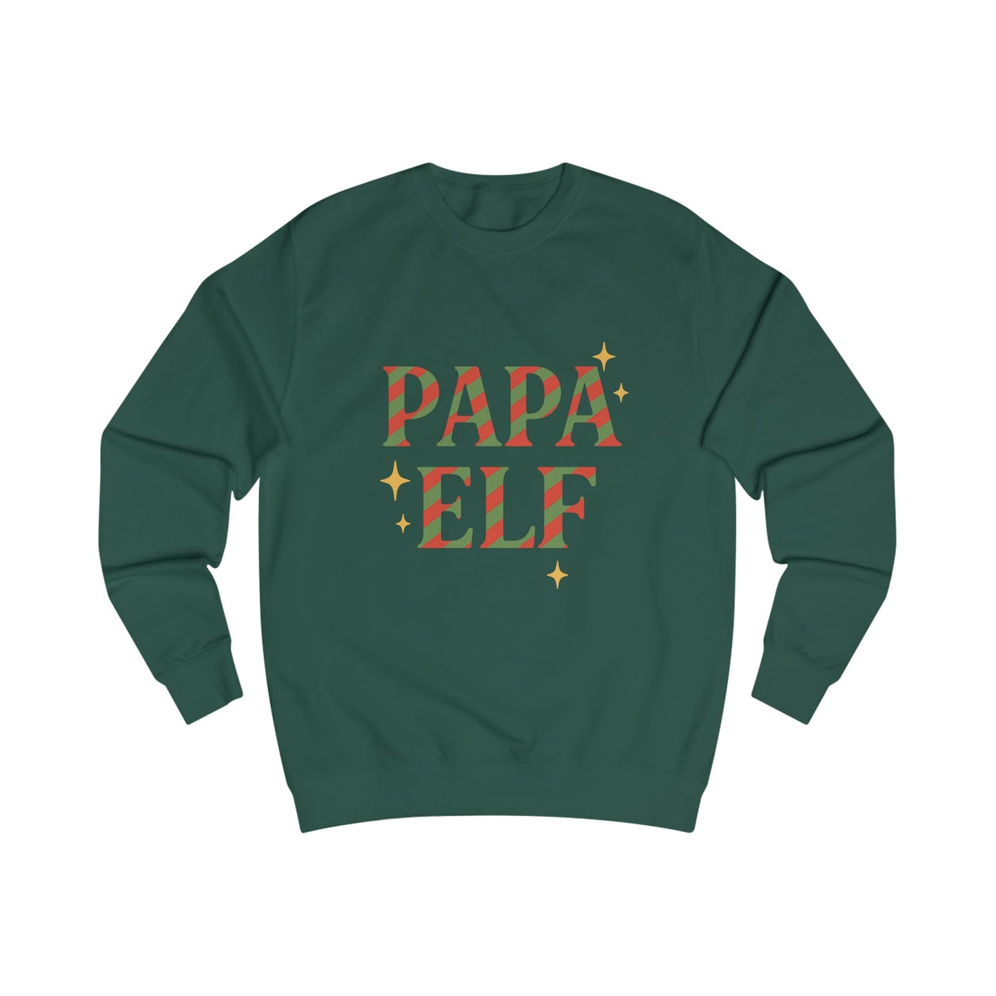 Christmas Family Photo Papa Elf Unisex Sweatshirt