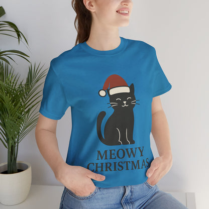 Meowy Christmas Unisex Jersey Short Sleeve Tee T-shirt