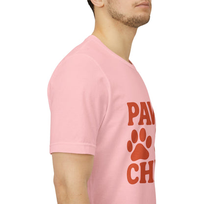 Paws and Chill Pet Lovers Unisex Jersey Short Sleeve Tee T-shirt