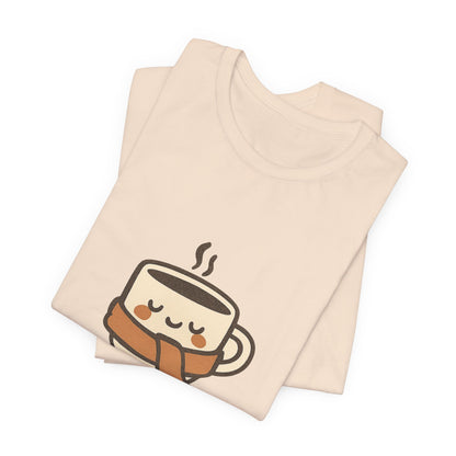 Warm Me Up Coffee Cup Unisex Jersey Short Sleeve Tee T-shirt