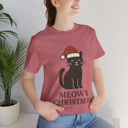 Meowy Christmas Unisex Jersey Short Sleeve Tee T-shirt