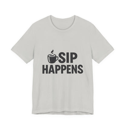 Sip Happens Minimal Edition Unisex Jersey Short Sleeve Tee T-shirt