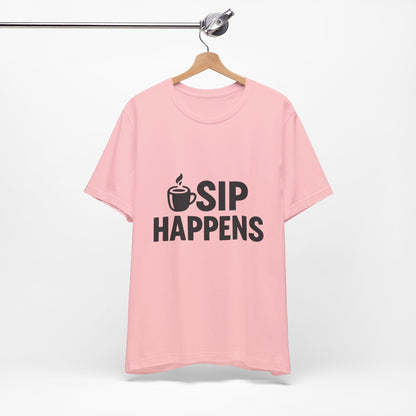 Sip Happens Minimal Edition Unisex Jersey Short Sleeve Tee T-shirt