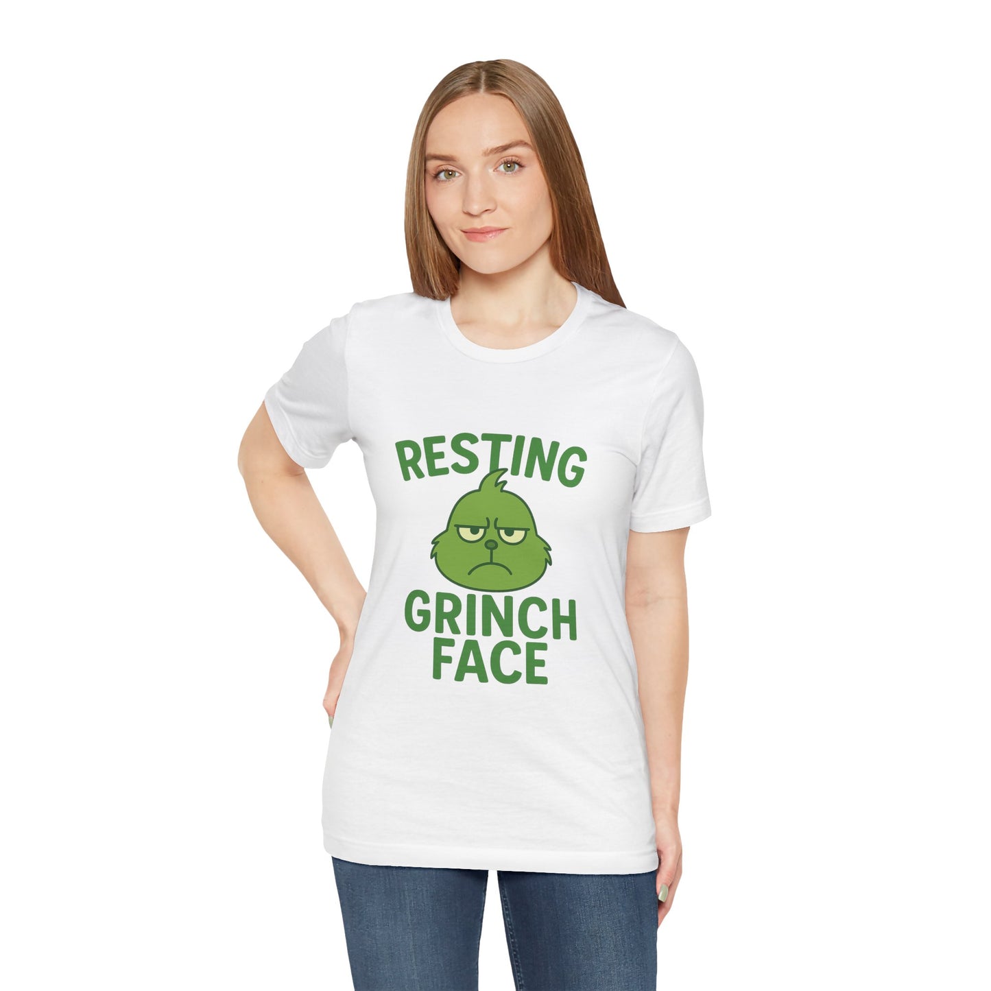 Gringe Resting Face Christmas Unisex Jersey Short Sleeve Tee T-shirt