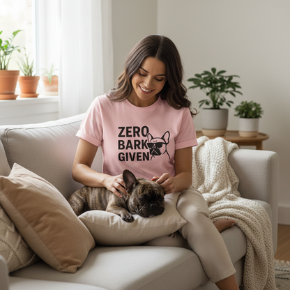 Zero Bark Given Frenchie Unisex Jersey Short Sleeve Tee T-shirt