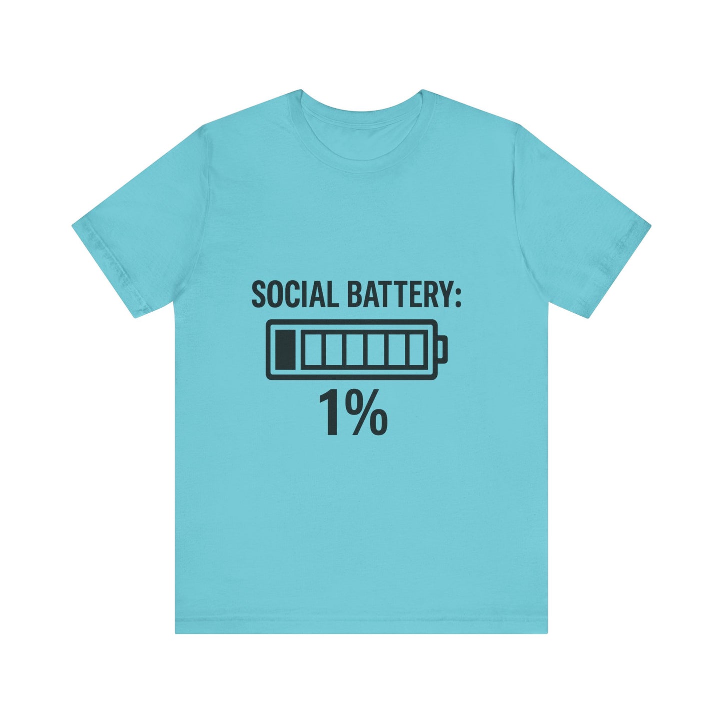 Social Battery Bar Unisex Jersey Short Sleeve Tee T-shirt
