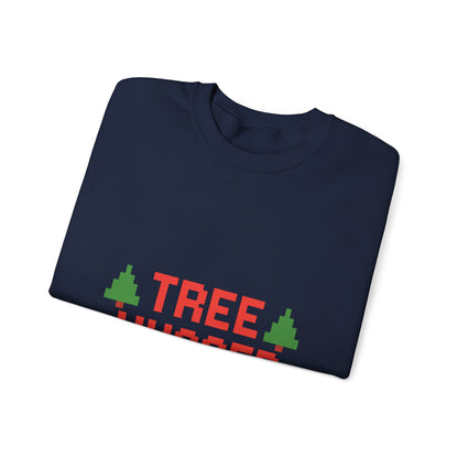 Tree Hugger Christmas Unisex Heavy Blend™ Crewneck Sweatshirt