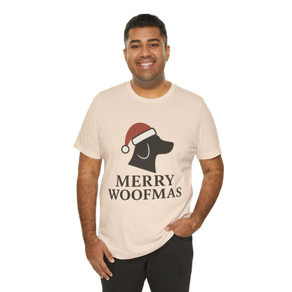 Merry Woofmas Christmas Unisex Jersey Short Sleeve Tee T-shirt