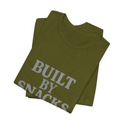 Built By Snacks And Squats Gym Humor Unisex Jersey Short Sleeve Tee T-shirt